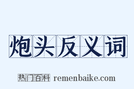 炮头反义词是什么意思的图片